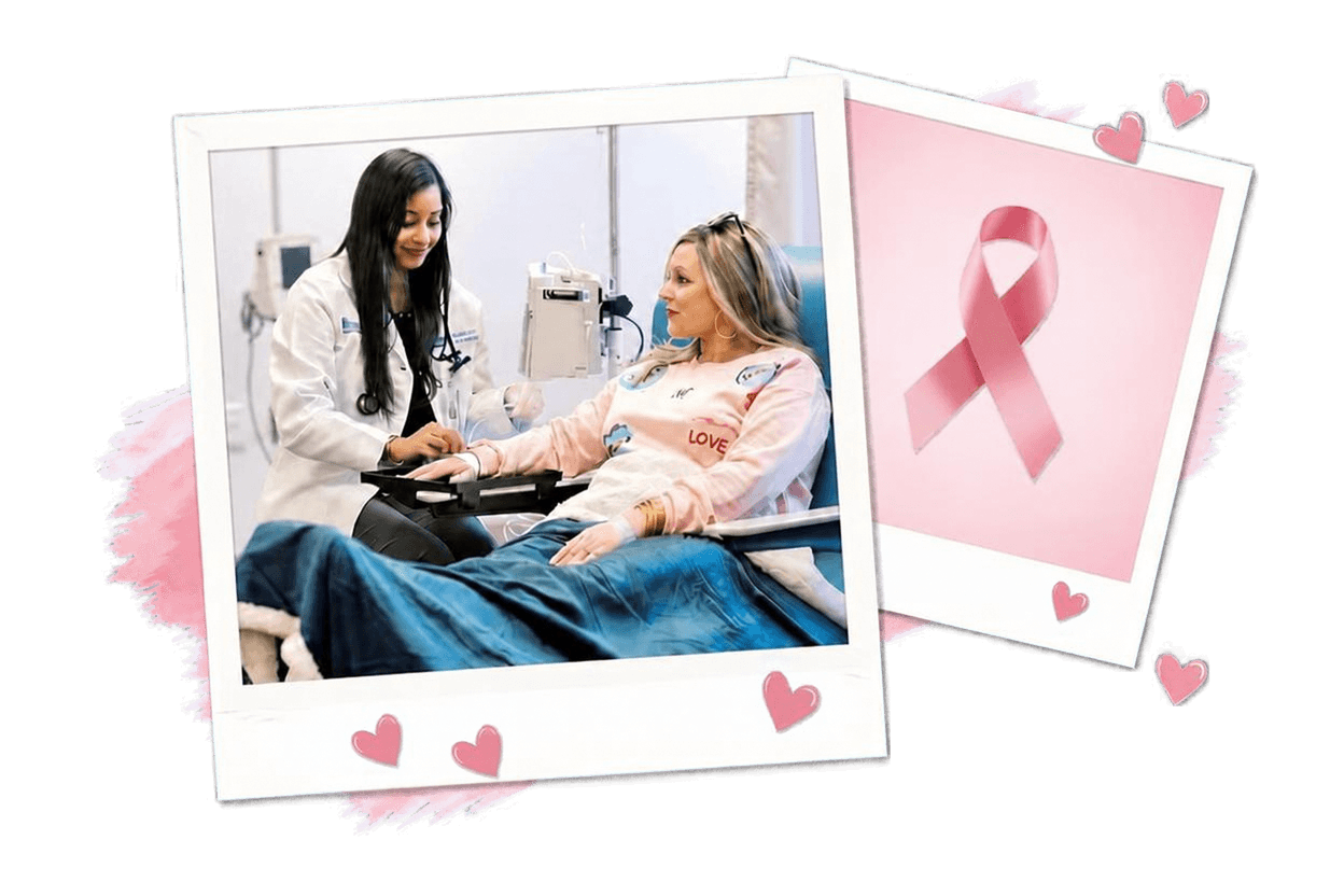 A clinician sits at the bedside of a patient